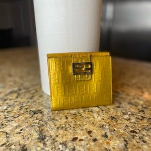 🔥🔥Gold Fendi Wallet (Gold/Yellow) +Silver Hrdwr…****Re-Posh (too small 4 me)